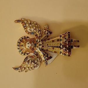 New vintage Bob Mackie mosaic. Guardian angel pin